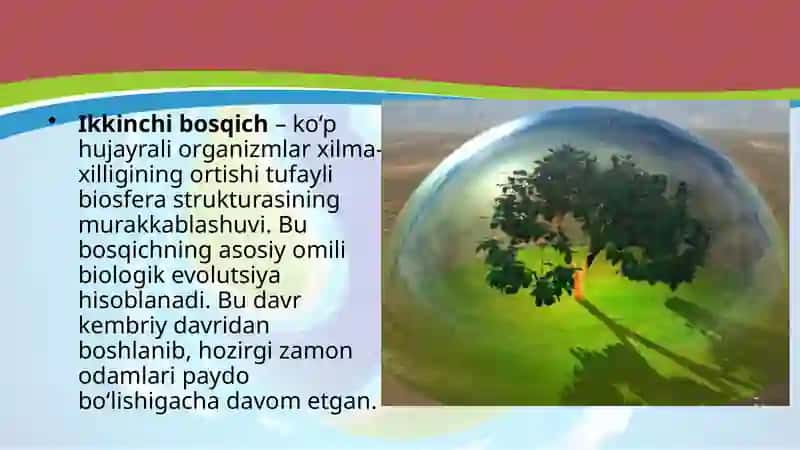 Biosfera evolutsiyasi.Biogenez 4