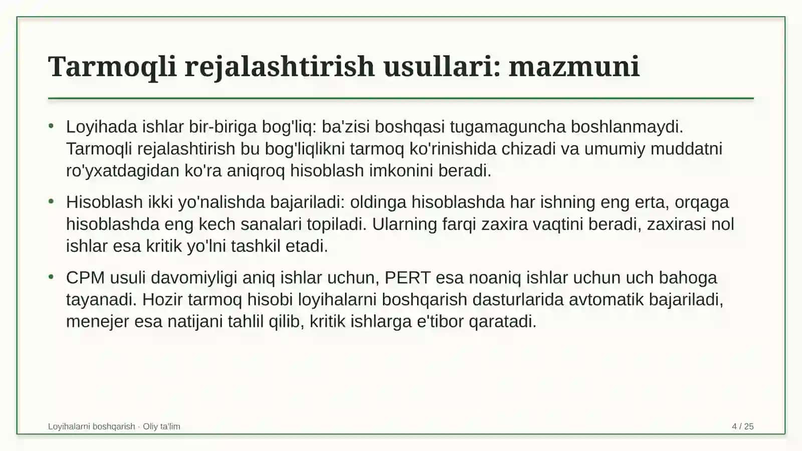 folklor jamoalarida tarmoqli rejalashtirish usullari 7475 4