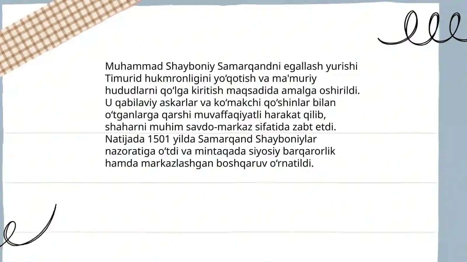 Shayboniylar davrida harbiy yurishlar 4