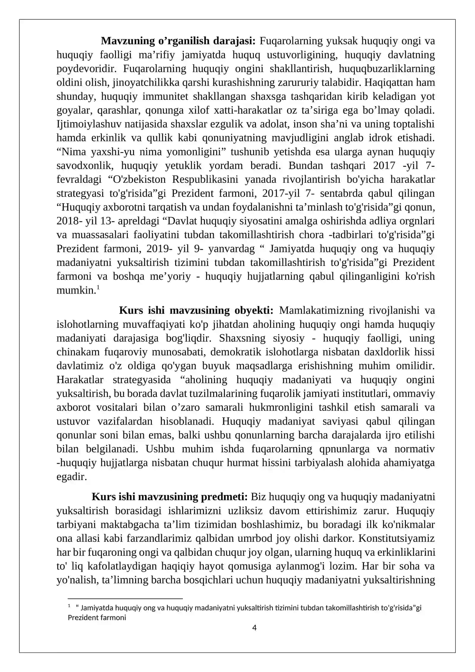 Huquqiy tartibga solish samaradorligi, belgilari va uni ta’minlash asoslari 4
