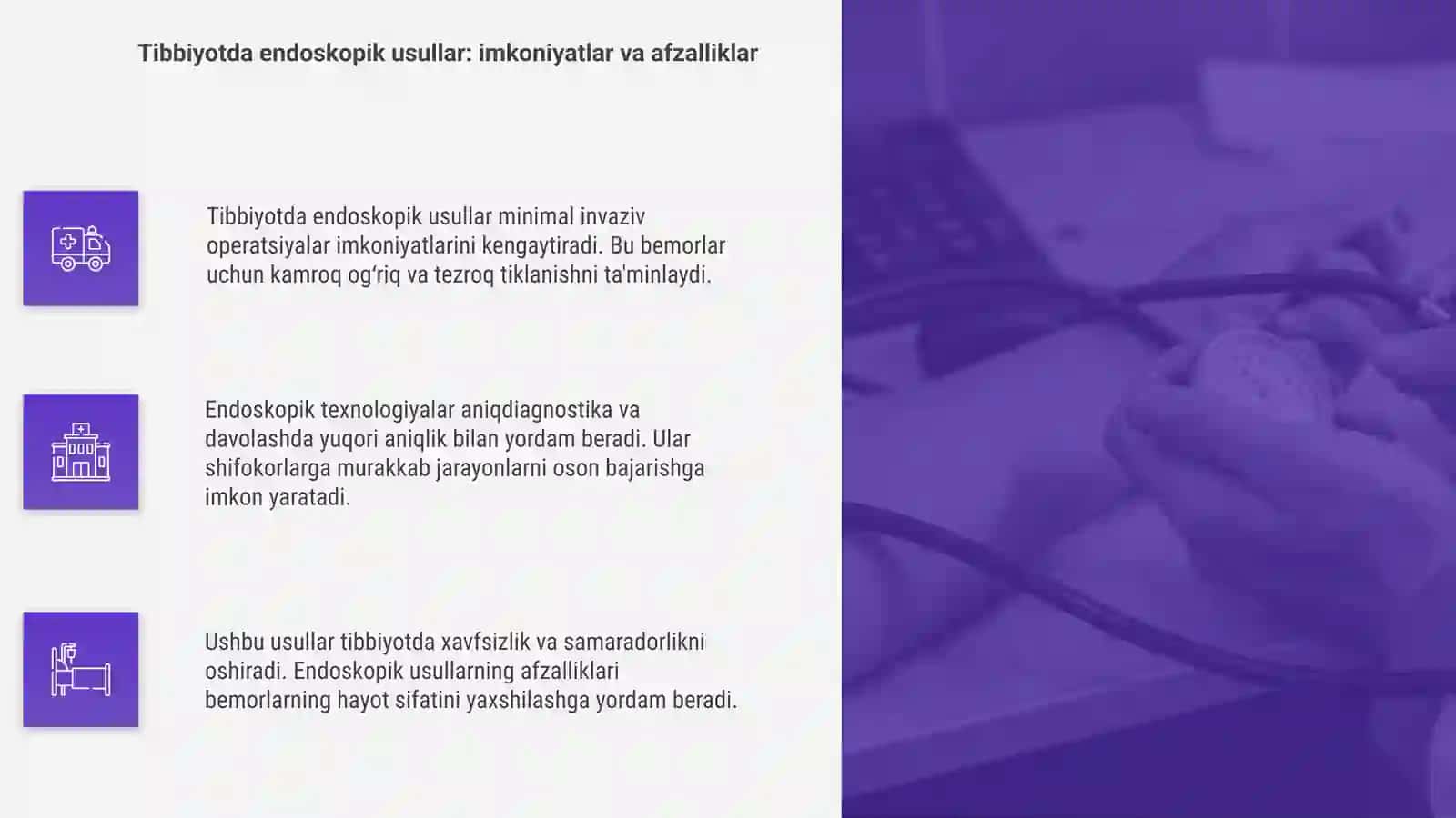 Tibbiyotda Endoskopik Usullarning Qo‘llanishi 4