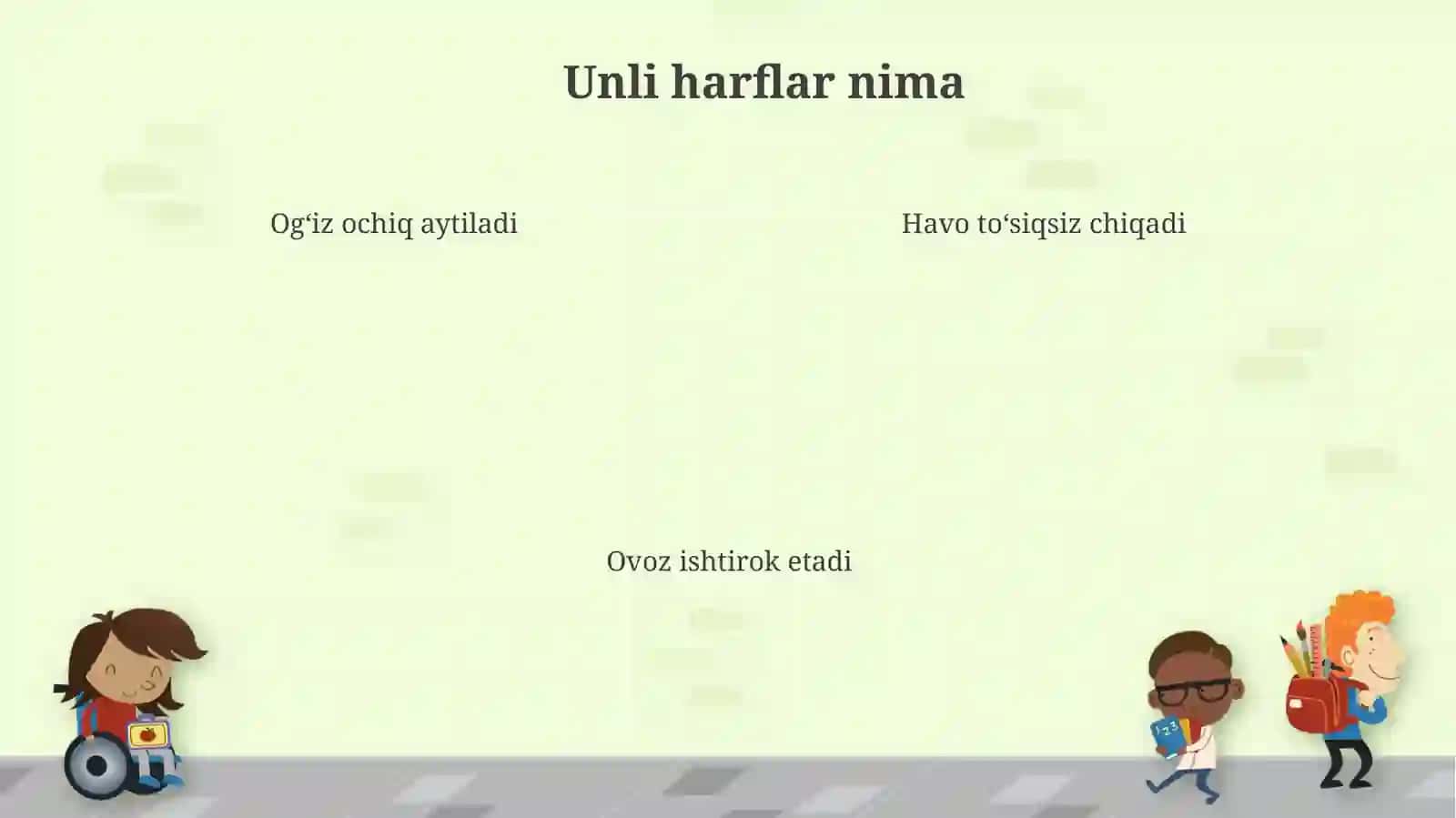 Unli harflar 4