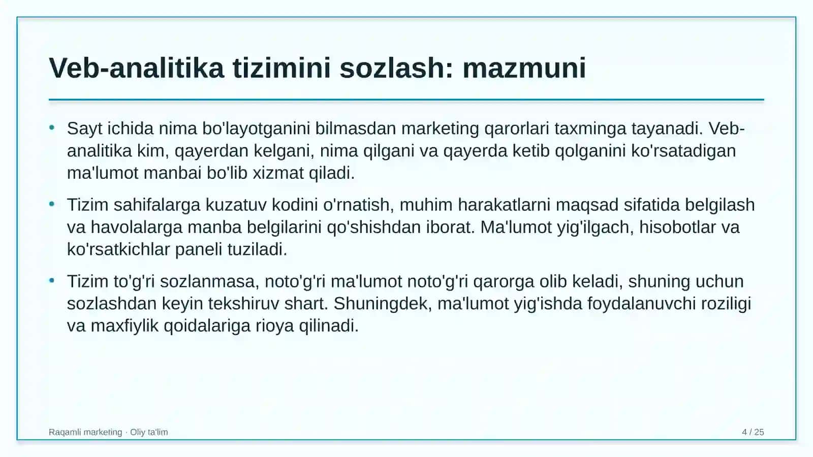 Bolalar musiqa va san'at maktablarida veb-analitika tizimini sozlash 4