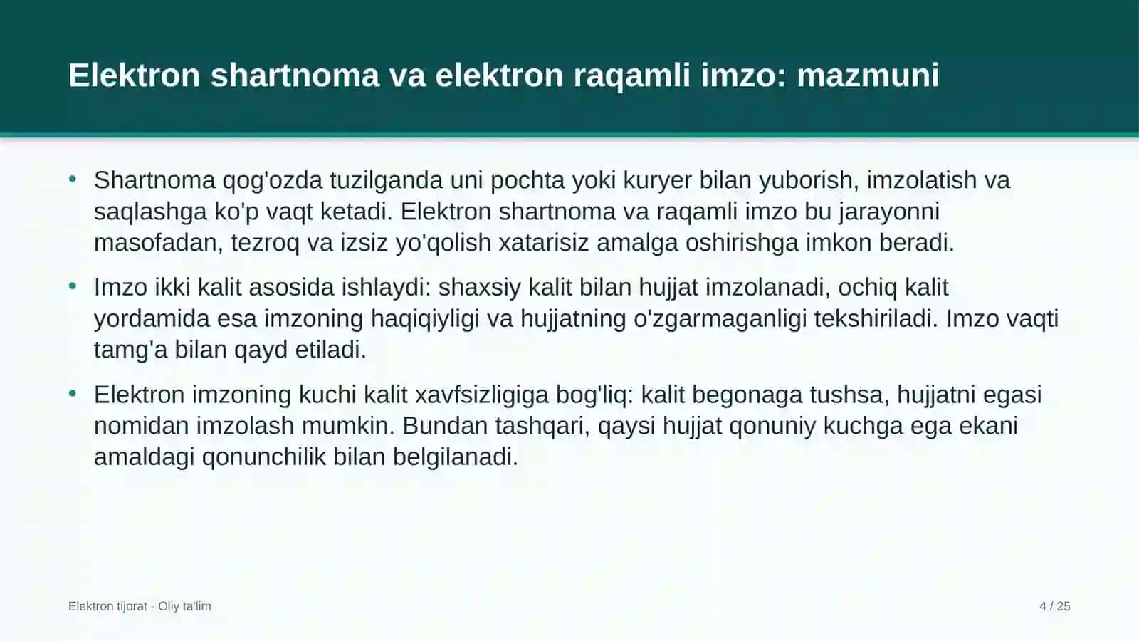 eshik rom ishlab chiqarish korxonalarida elektron shartnomalar va elektron raqamli imzo 5590 4