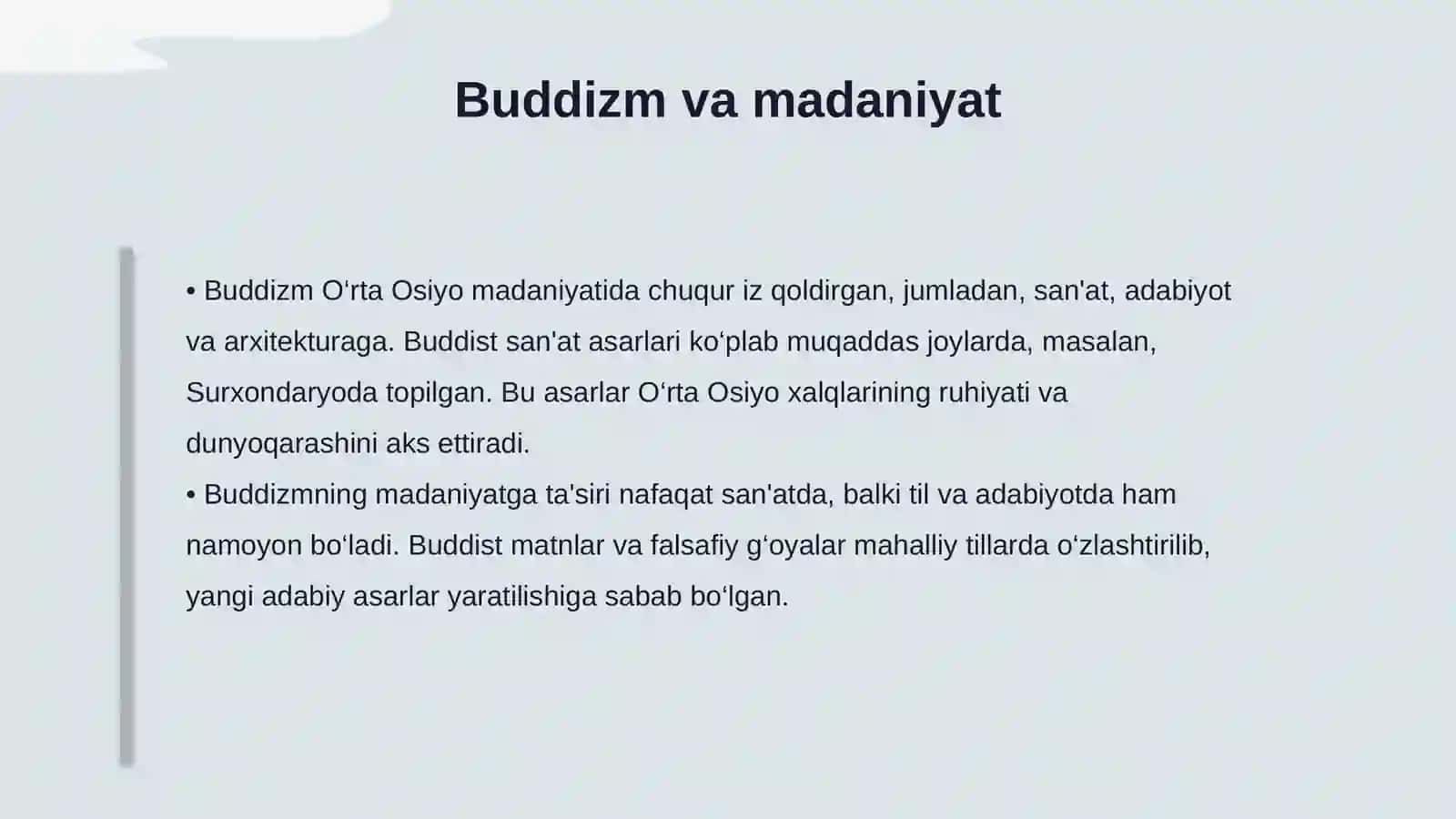 O‘rta Osiyoda buddizmning o’rni 4