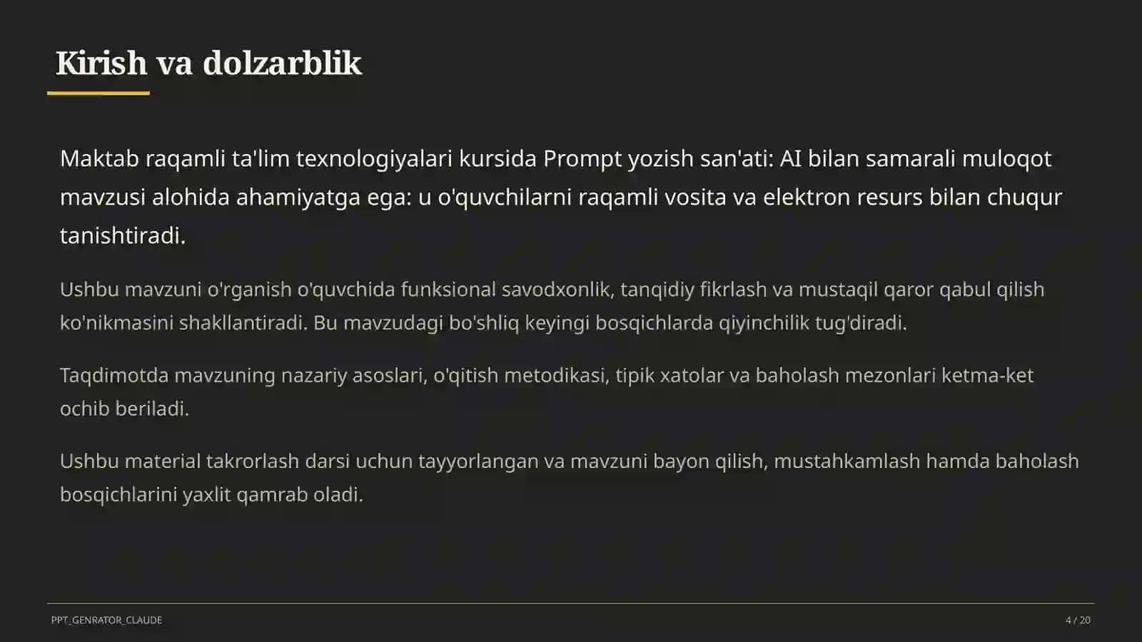 Prompt yozish san'ati: AI bilan samarali muloqot 4