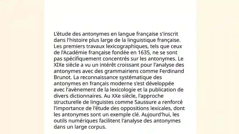 Les antonymes 4