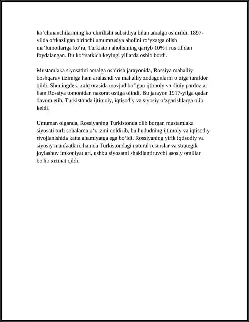 TURKISTONDA ROSSIYA IMPERIYASIGA QARSHI BO’LIB O’TGAN MILLIY OZODLIK HARAKATLARI 4