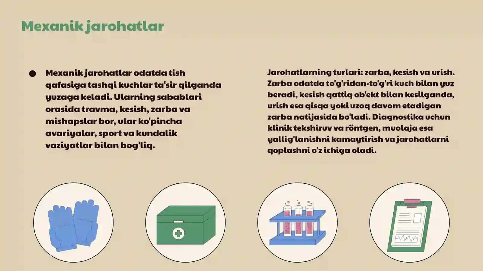 Tish jarohati. Klinika. Tashxislash. Stomatolog taktikasi 4