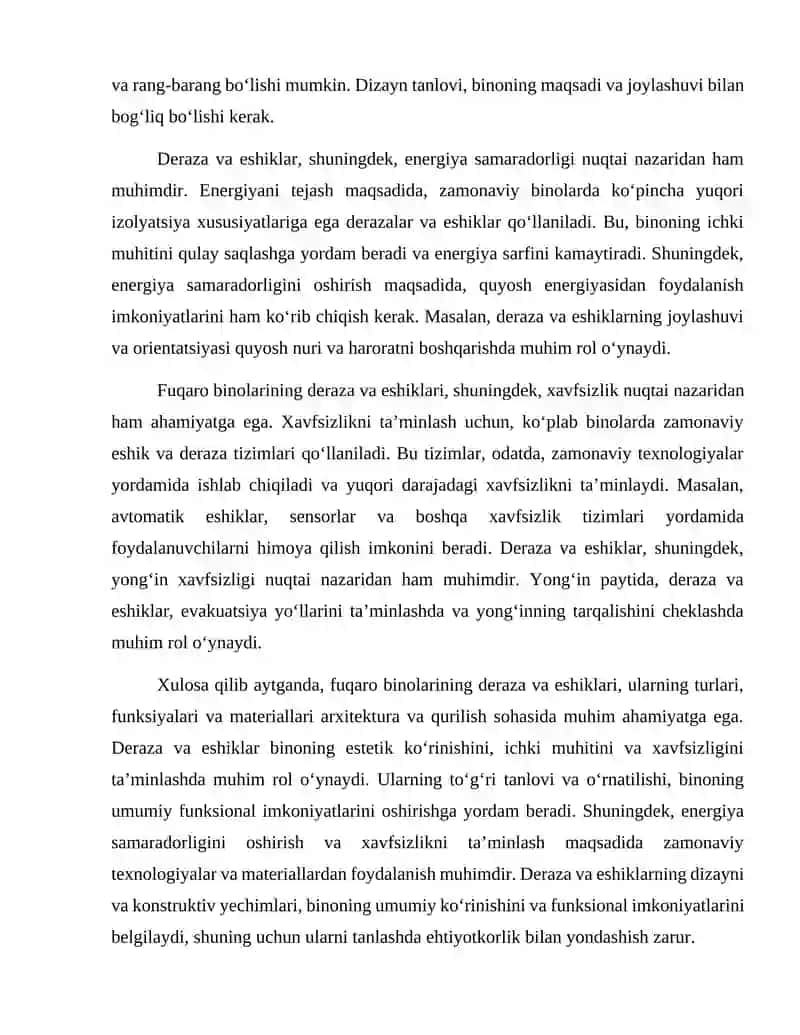 Fuqaro binolarining deraza va eshiklari 4