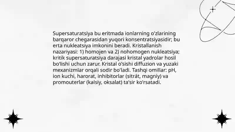 Tosh kasalliklarining kimyoviy asoslari 4