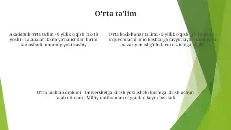 Gritsiya Talim Tizimi 4