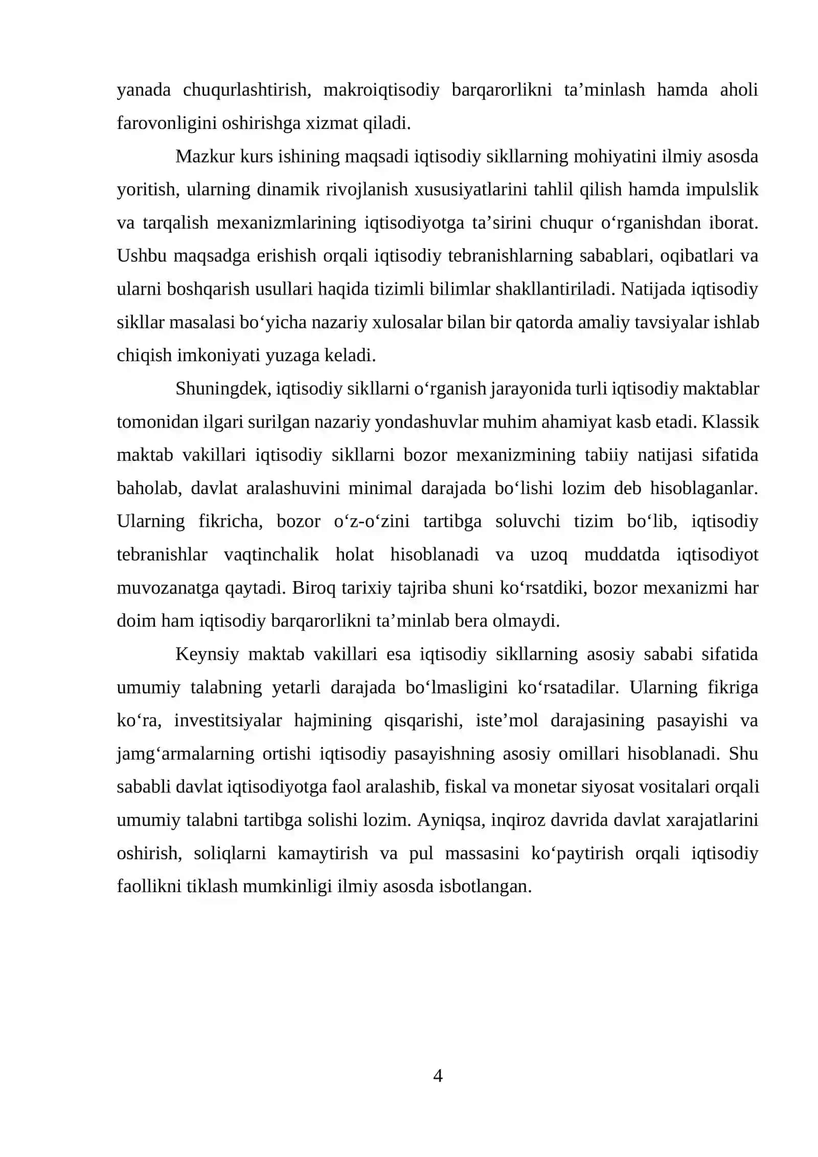 IQTISODIY SIKLLARNING DINAMIK TAHLILI 4