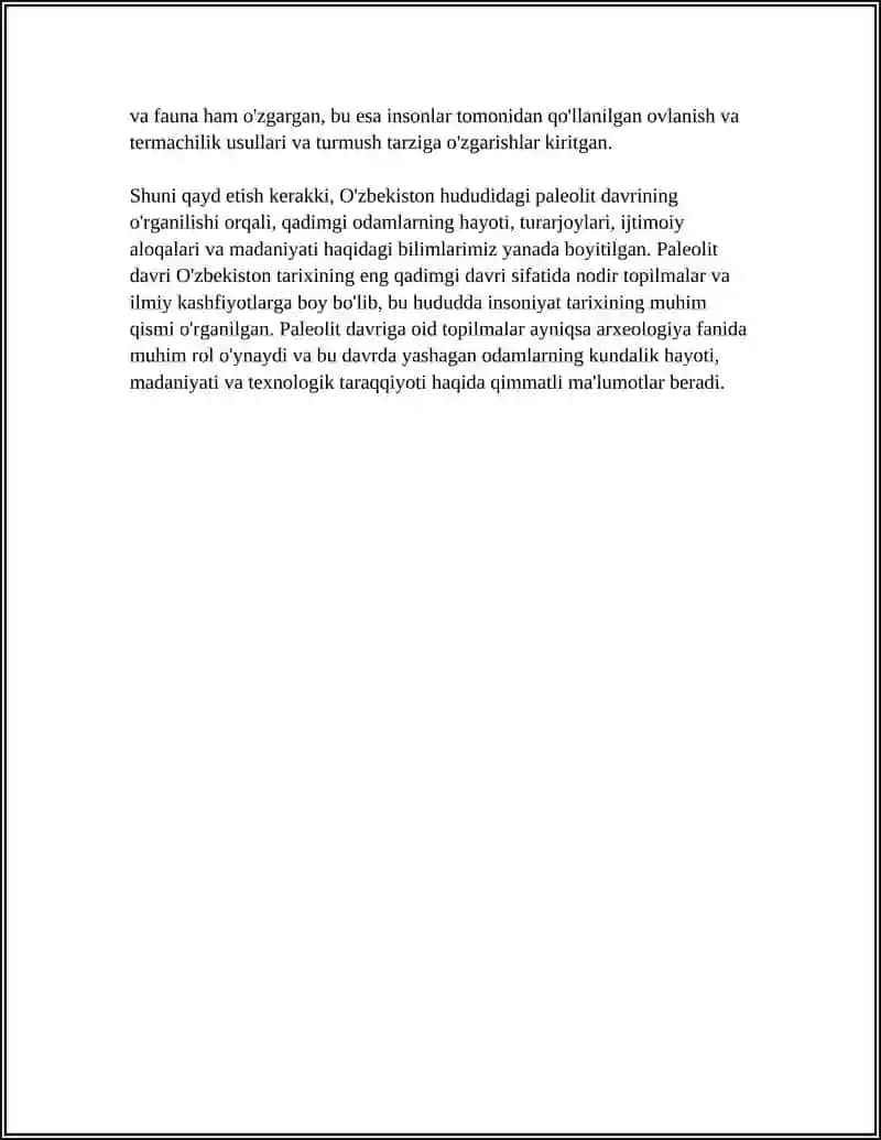 O'ZBEKISTON TARIXINING ENG QADIMGI DAVRI REFERAT 4