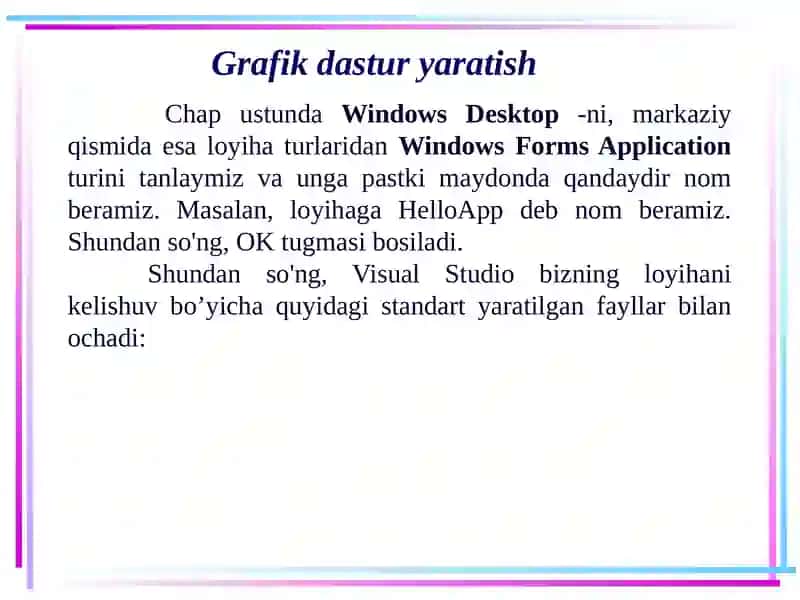 Windows Forms 4