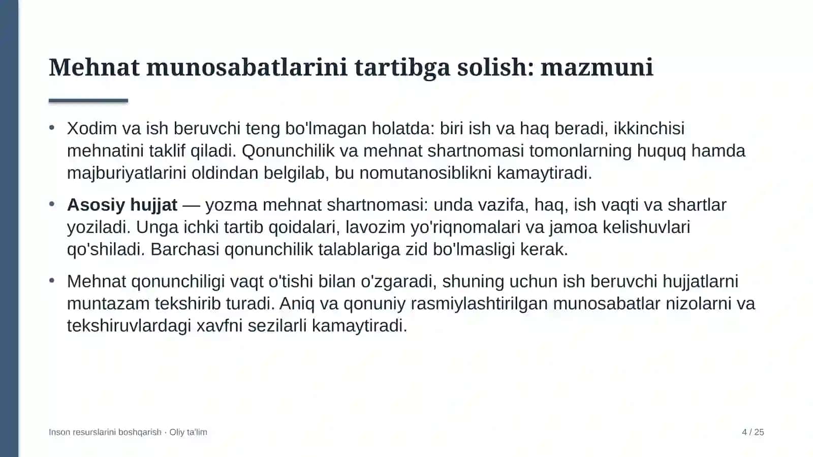 tovar xomashyo birjasida mehnat munosabatlarini tartibga solish 1444 4