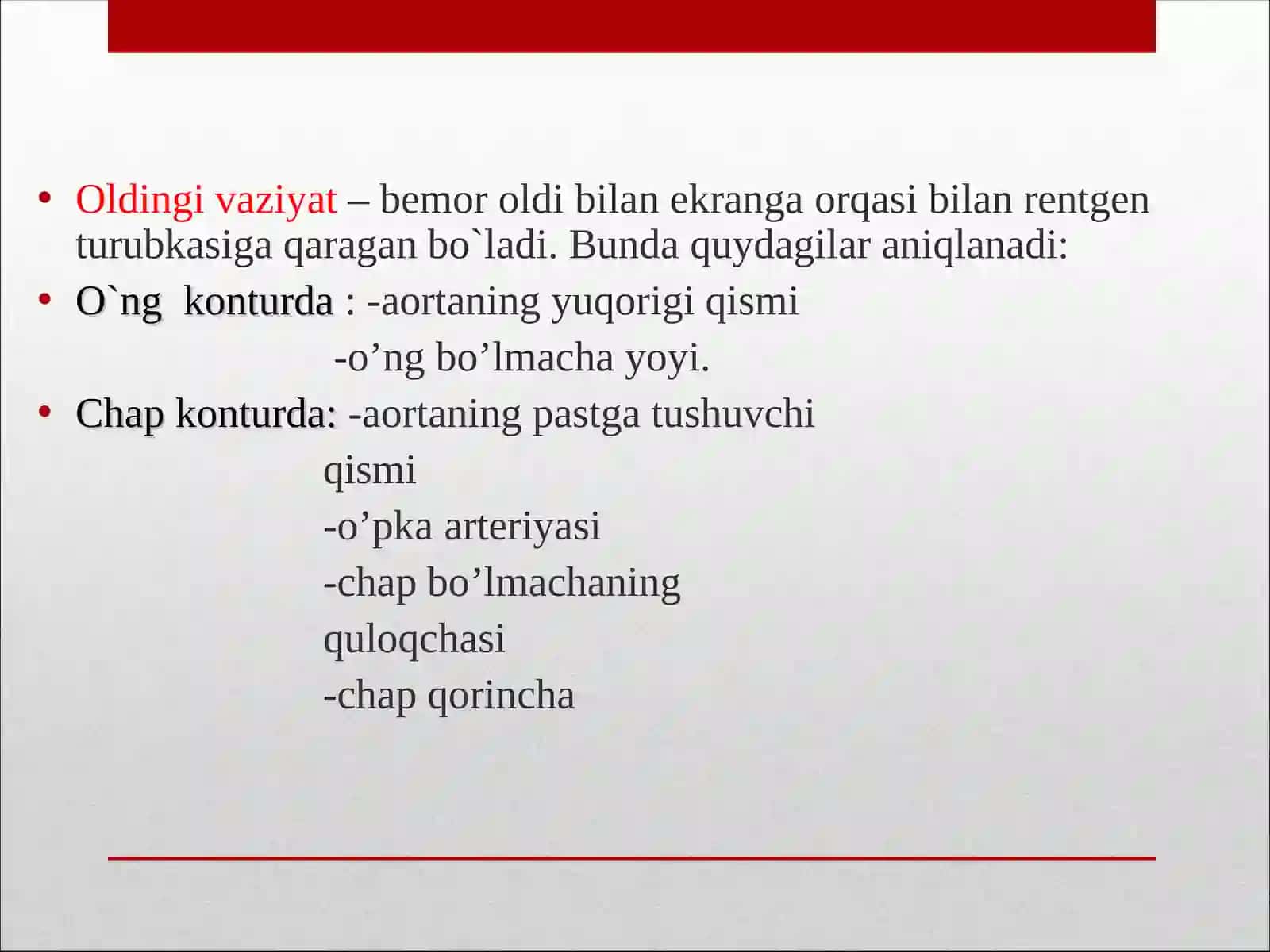 Yurak va yirik qon tomirlarni rentgenologik tekshirish usullari 4