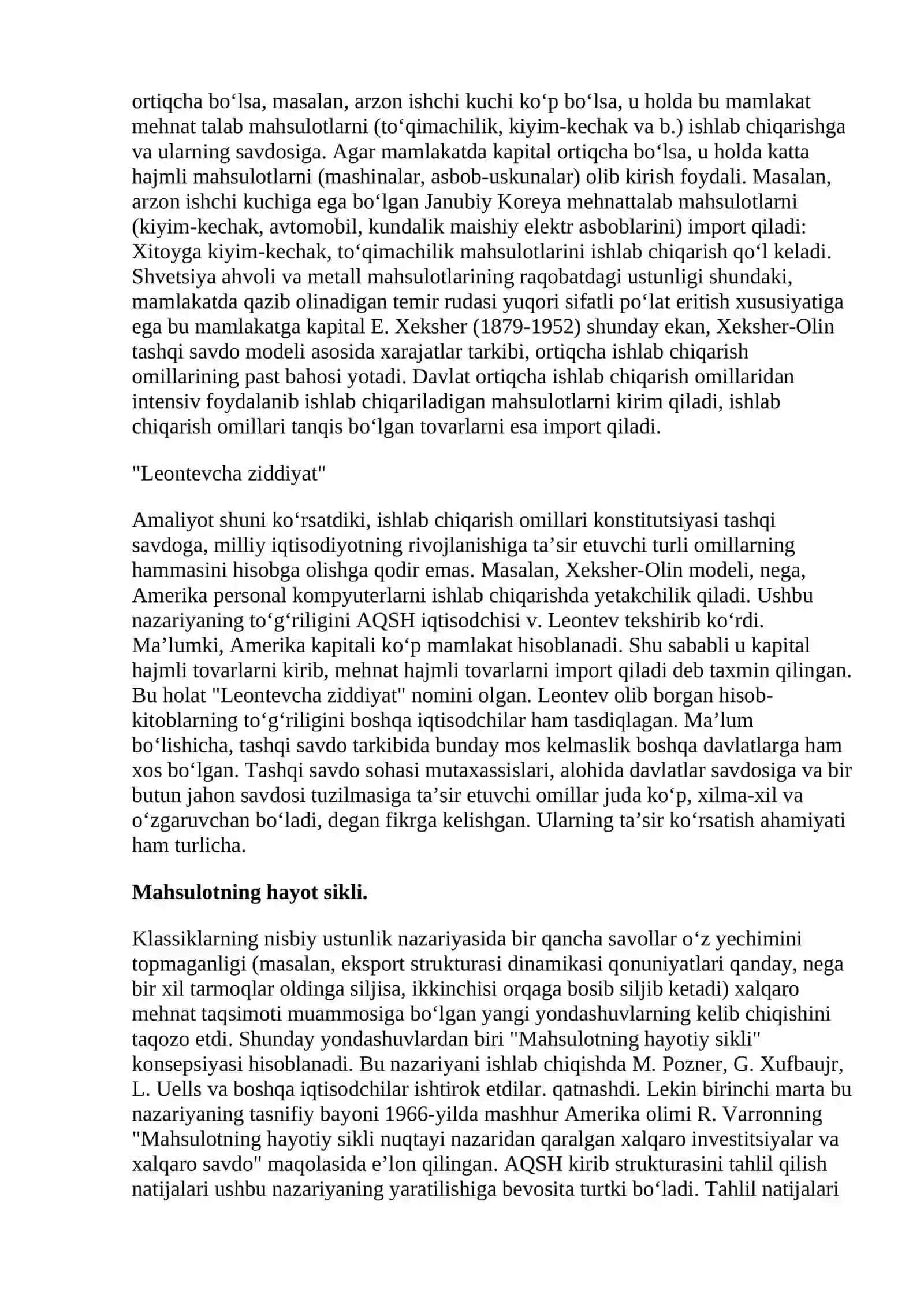 Xalqaro savdo to'g'risidagi iqtisodiy ta'limotlar 4