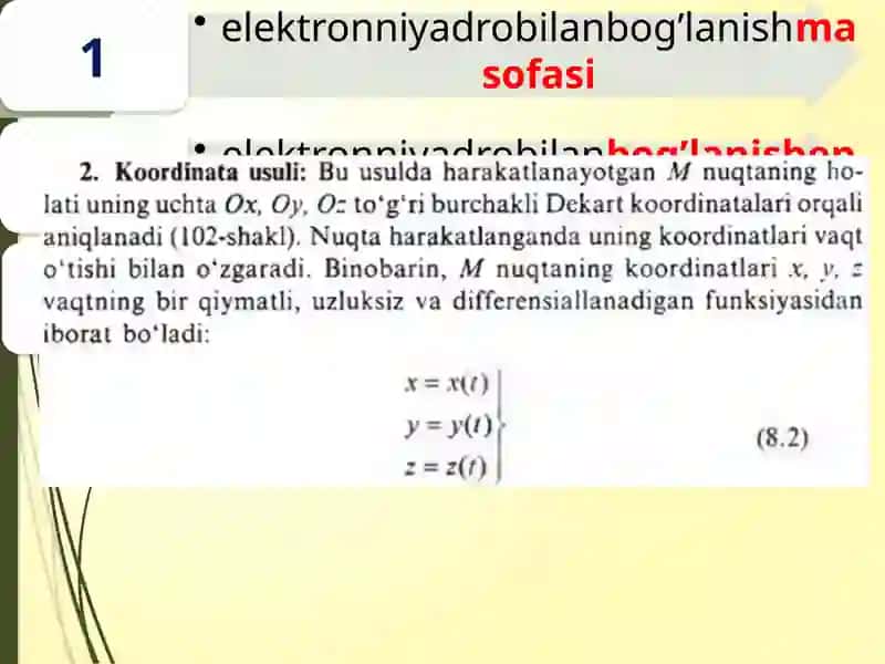 Nuqtakinematikasi 4