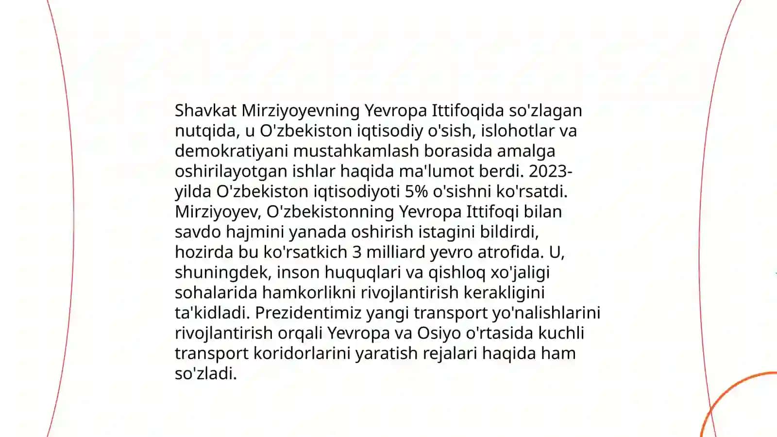 Islom Karimov hamda Shavkat Mirziyayevning xalqaro tashkilotlarda so’zlagan nutqi 4