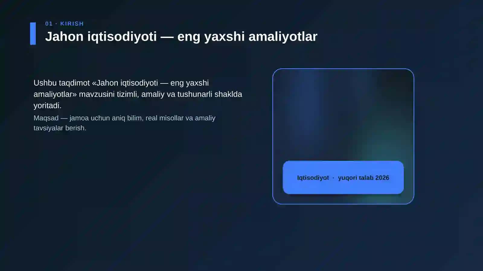 Jahon iqtisodiyoti — eng yaxshi amaliyotlar 4