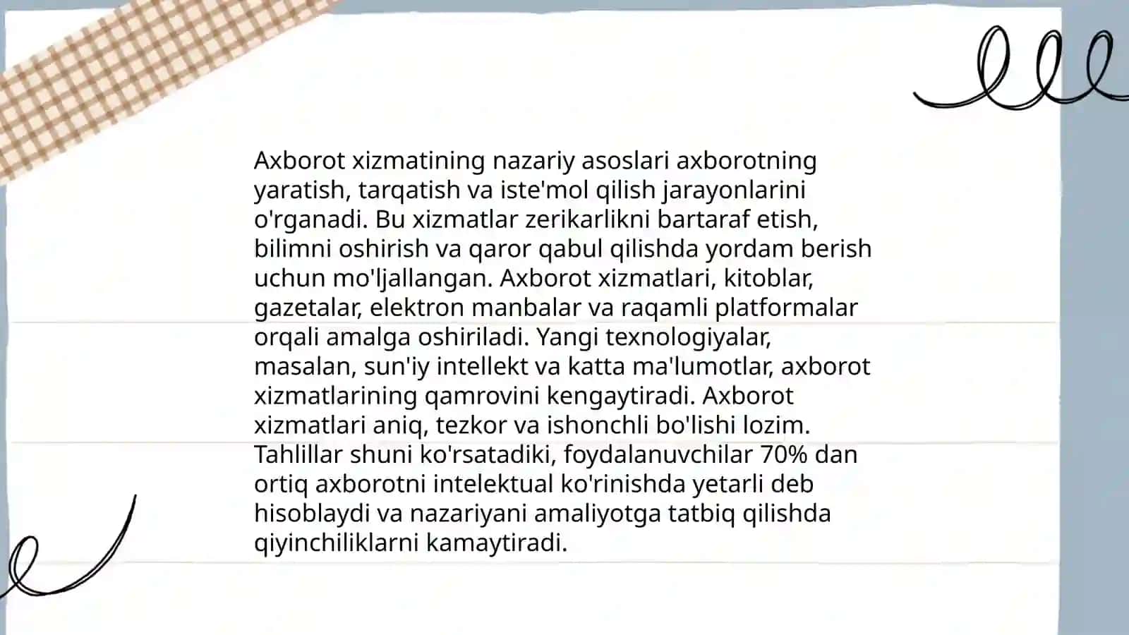 Kutubxona axborot xizmati nazariyasi va amaliyoti fanining predmeti maqsadi va vazifalari 4