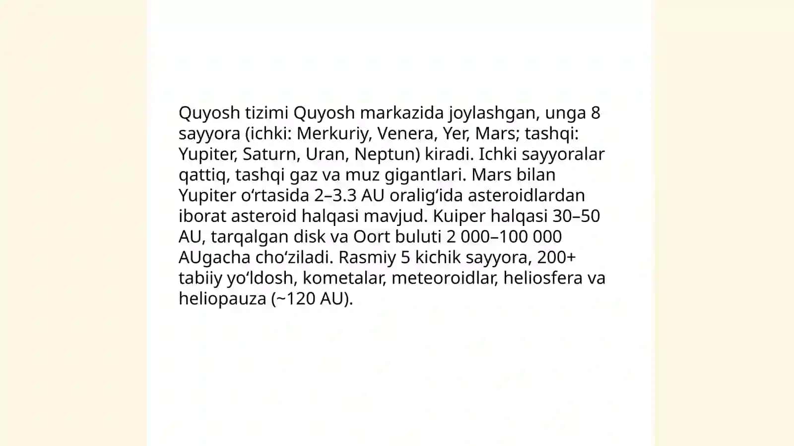 Quyosh tizimi va sayyoralari 4