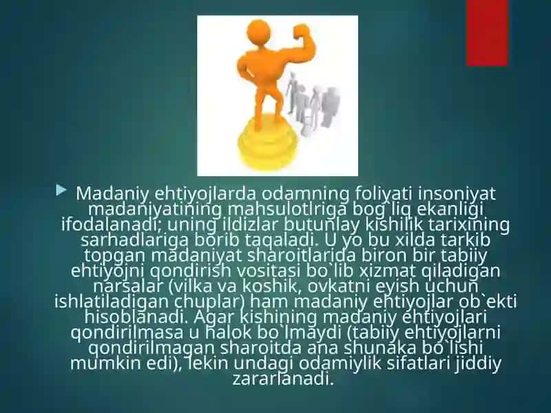 Ehtiyojlar turlari 4