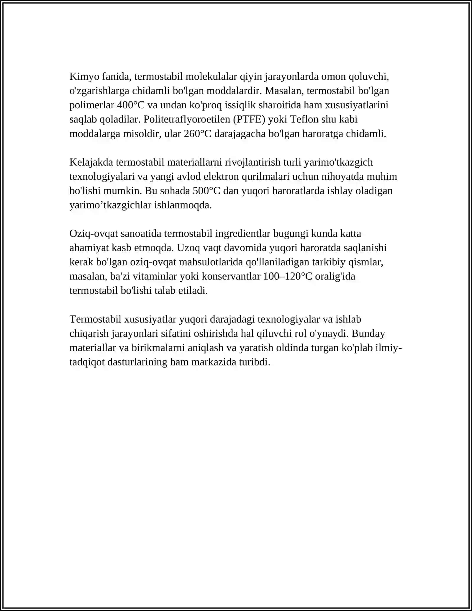 TERMOSTABIL HAQIDA MA’LUMOT 4
