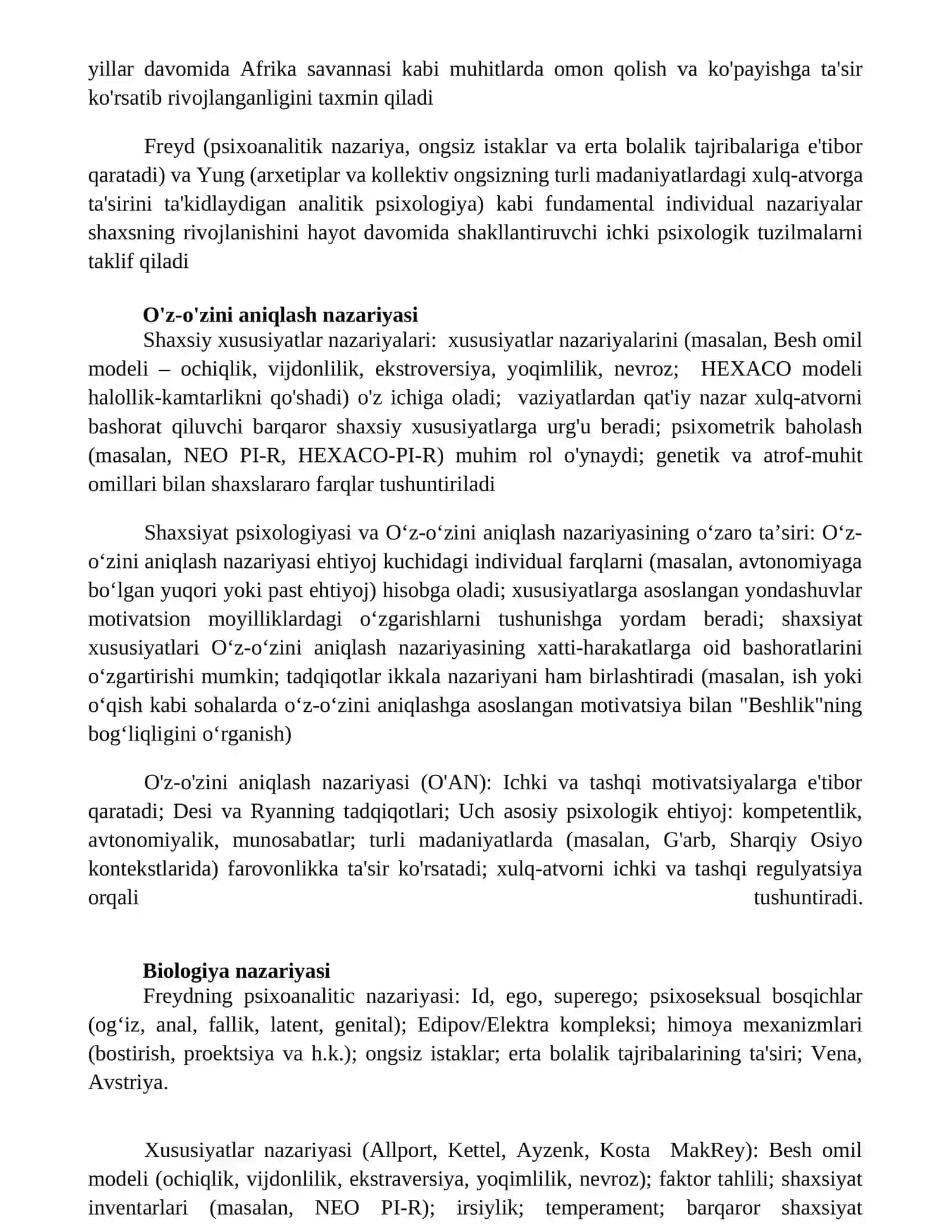 Shaxs psixologiyasining fundamental individual nazaryalari 4