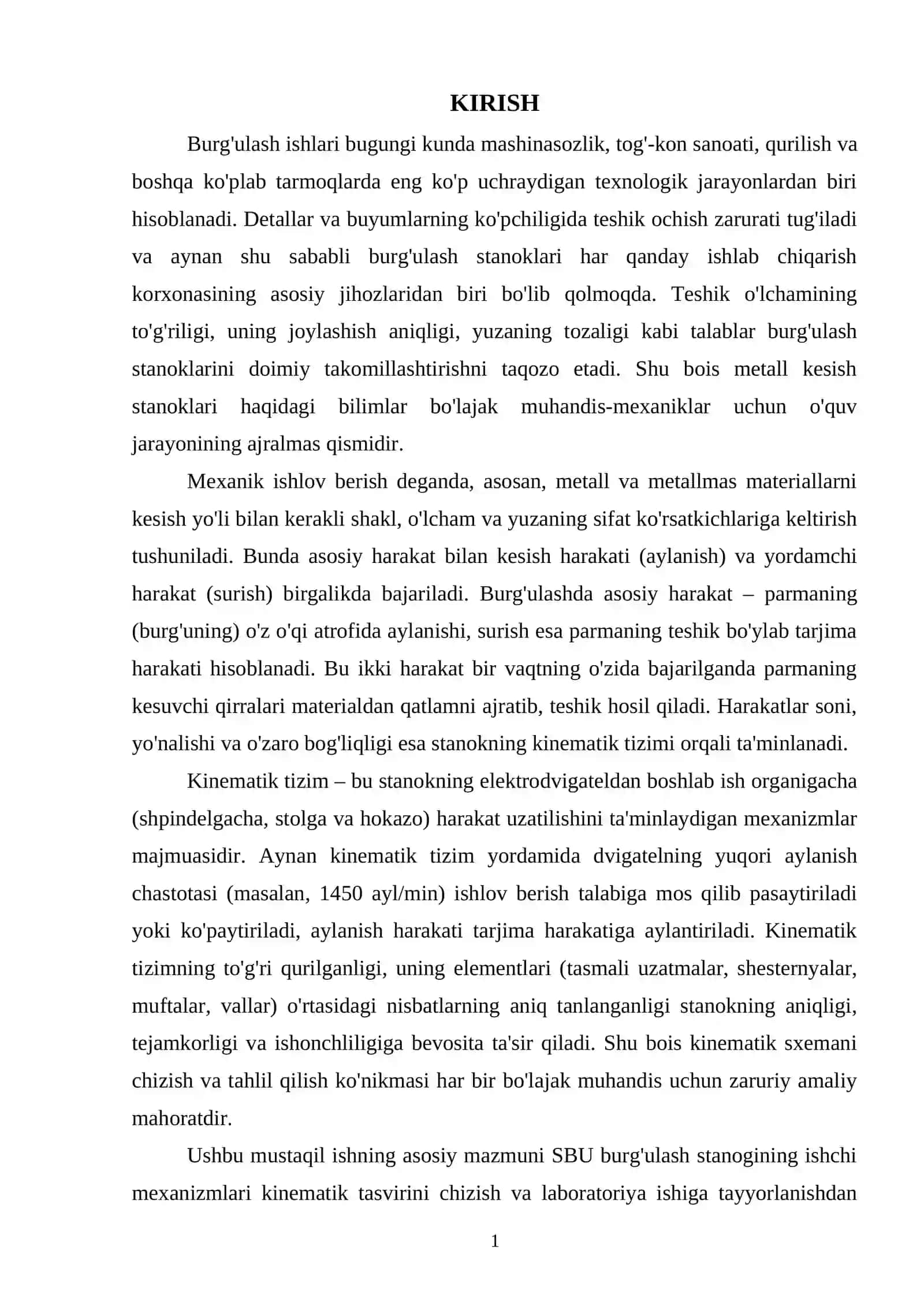 SBU burg‘ulash stanogi ishchi mexanizmlari kinematik tasvirini chizish va laboratoriya ishiga tayyorlanish (ENG ORIGINALI) 4