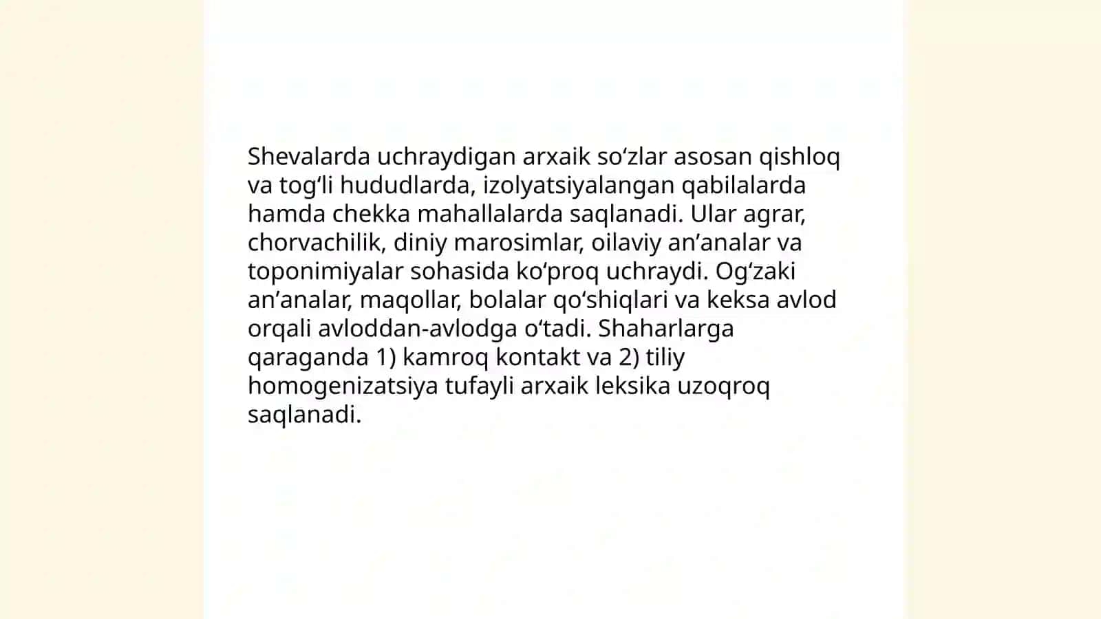 Oʻzbek shevalarining leksik xususiyatlari 4