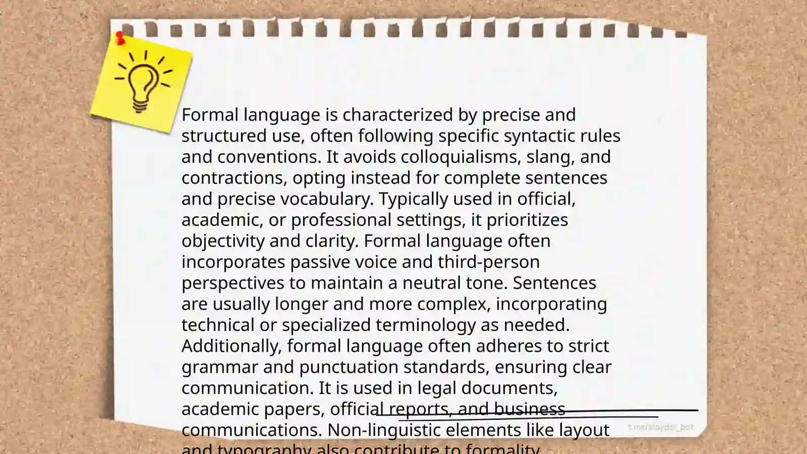 FORMAL AND INFORMAL LANGUAGE 4