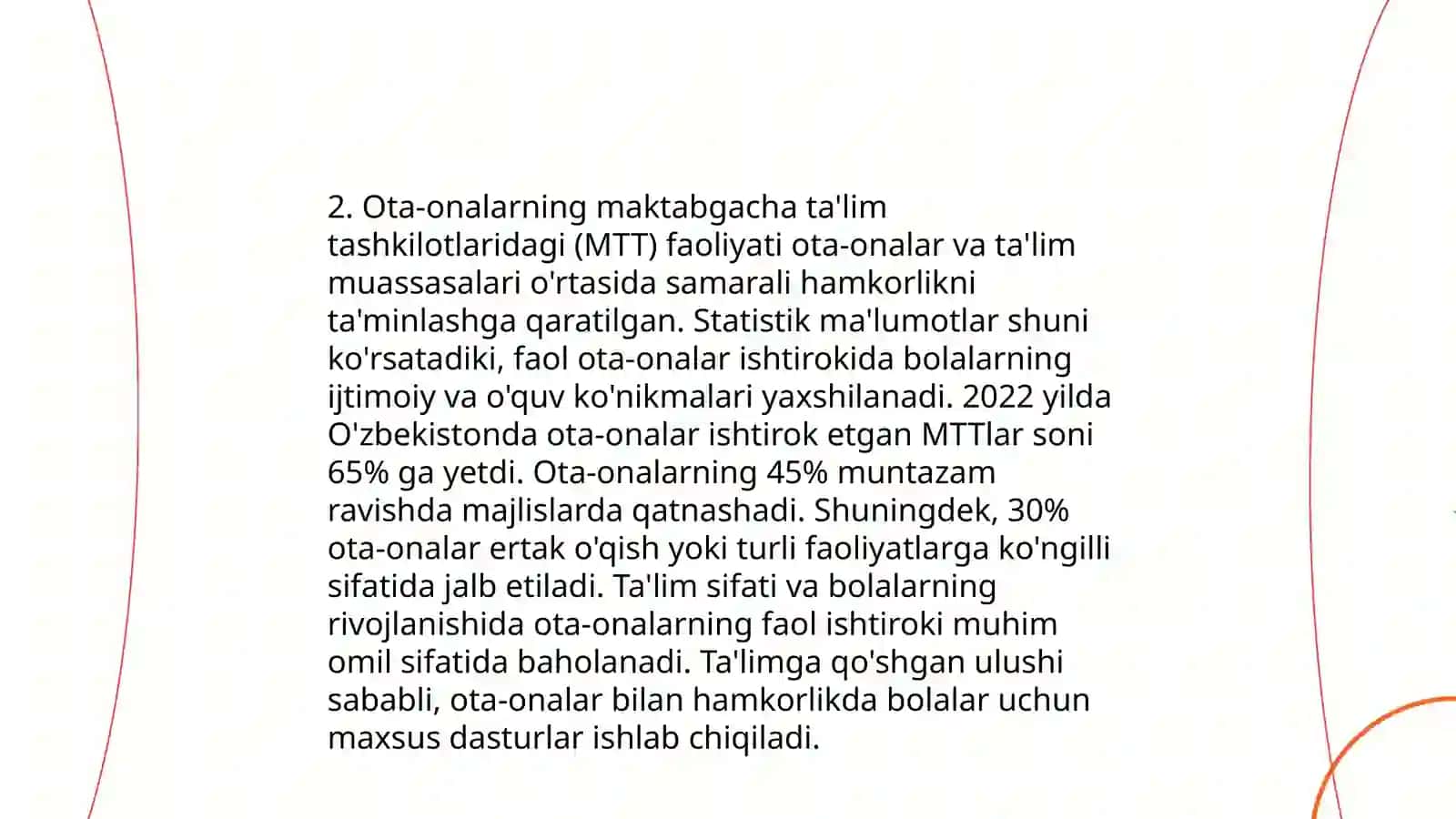 Jahon tajribasi. MTT va oila hamkorligining yangi qirralari 4