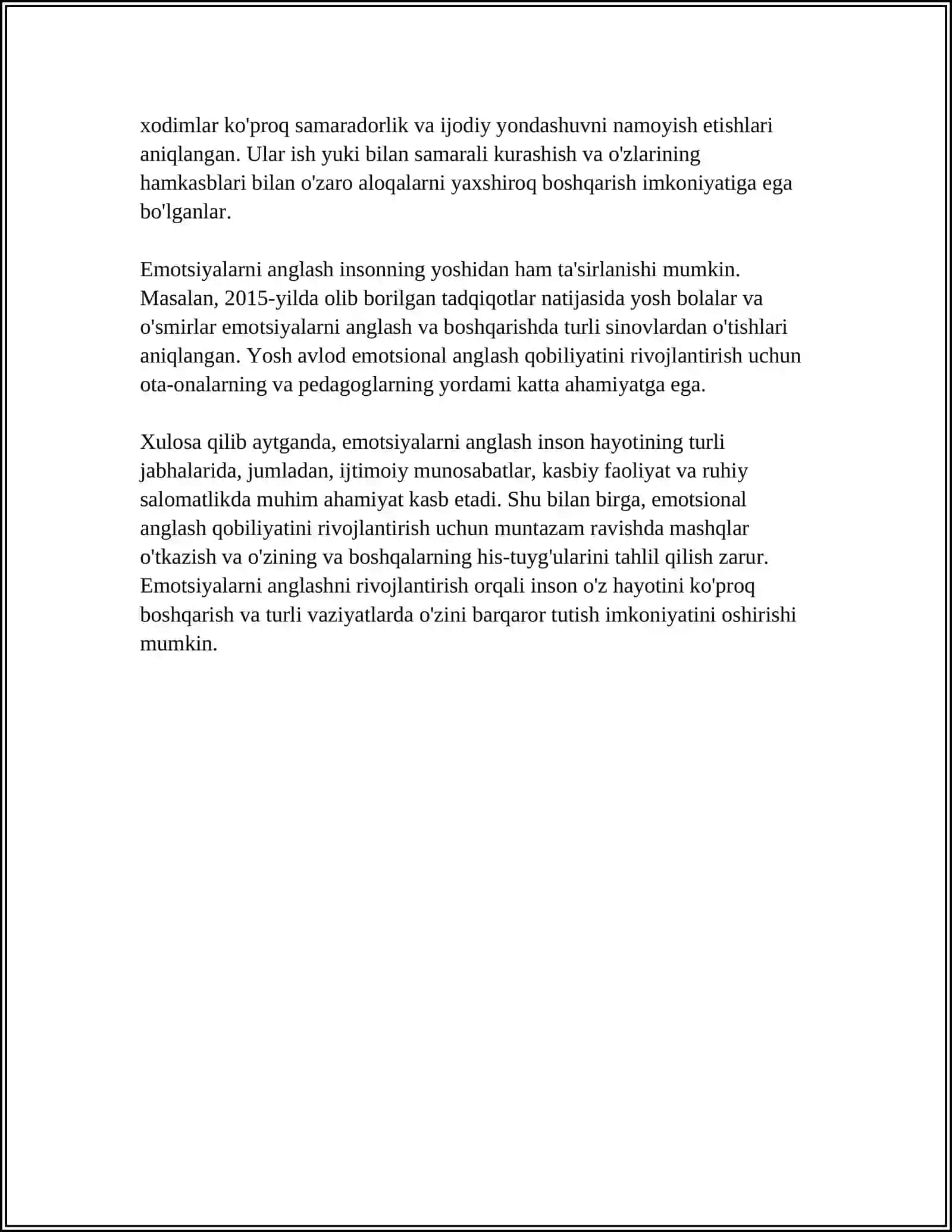 EMOTSIYALARNI TUSHUNISH VA IFODA QILISH 4