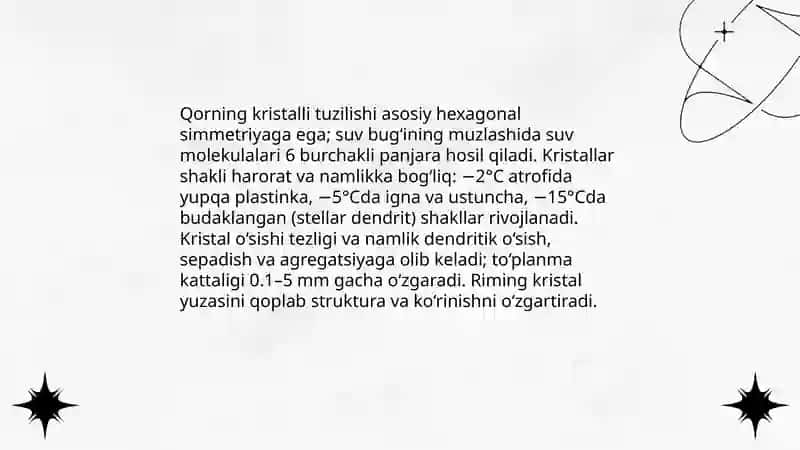 Qishki manzara, qorining hususiyati haqida suxbat o'tqazish 4