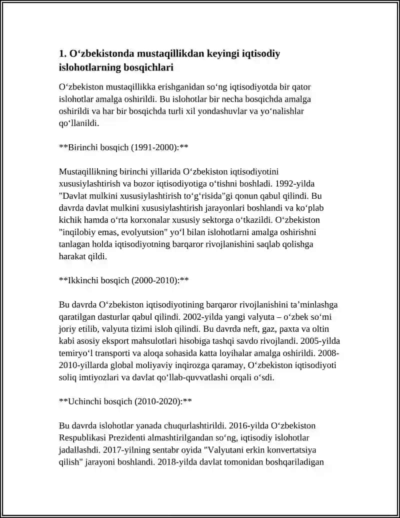 MT 5 O‘zbekistonda Iqtisodiy Islohotlar 4