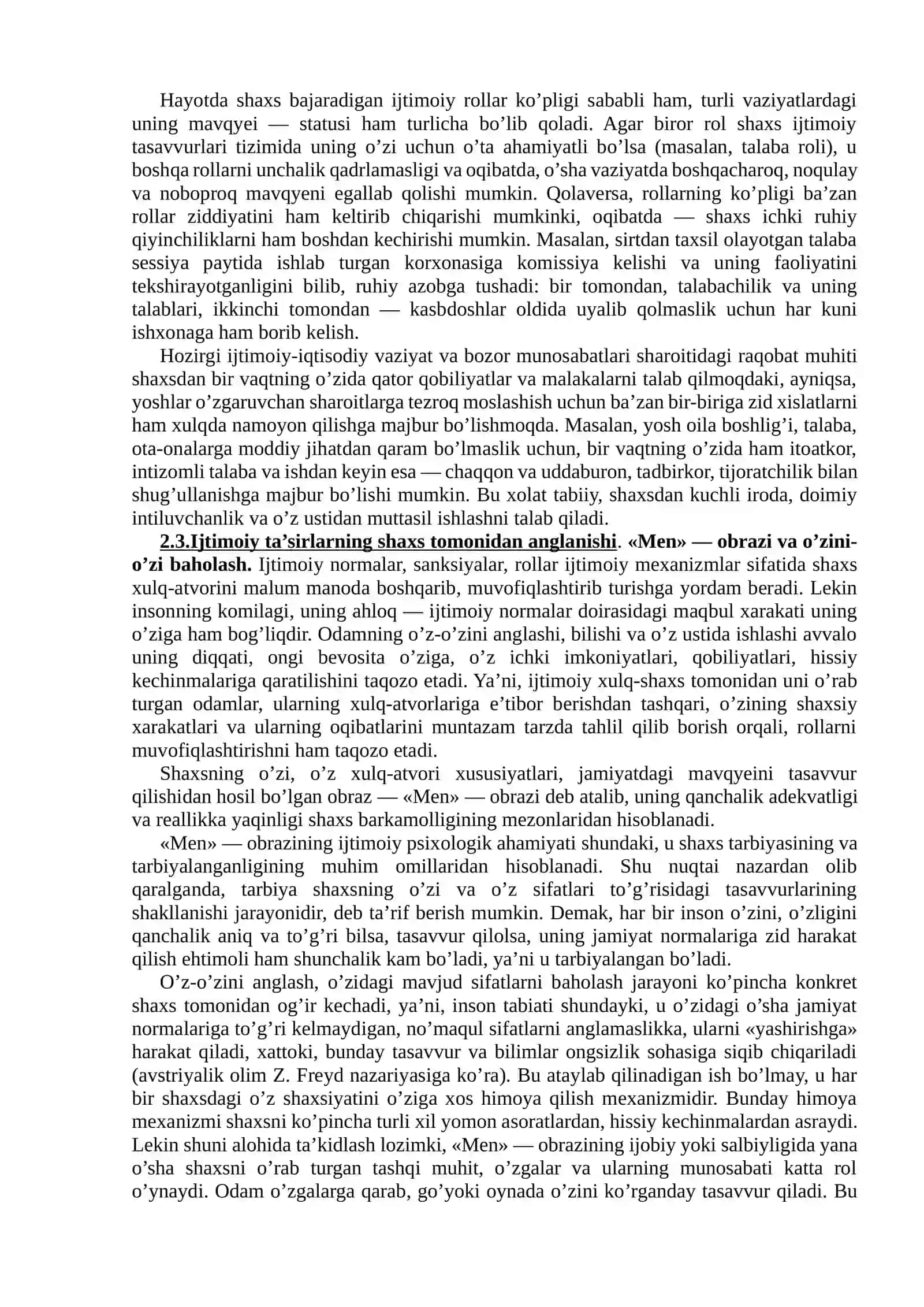 SHAXSNING FAOLLIGI. FAOLIYAT TURLARI, MOTIVASIYASI VA ULARNI BOSHQARISH 4