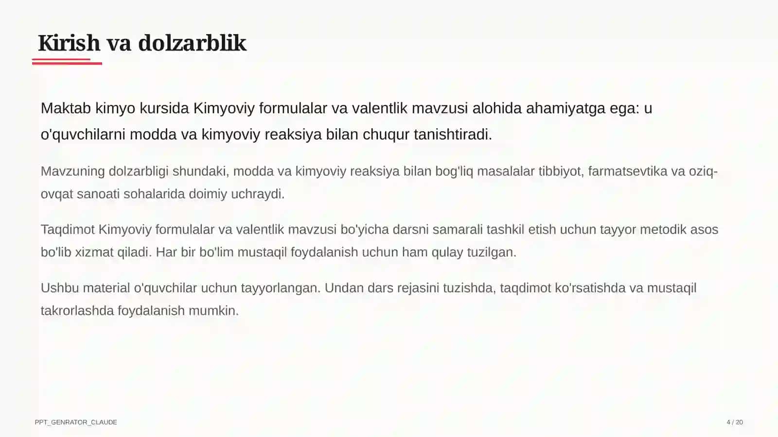 Kimyoviy formulalar va valentlik (7-sinf) 4