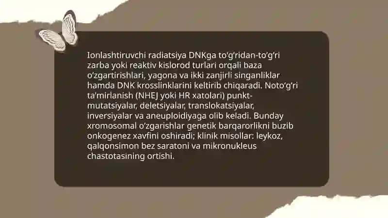 Radiatsiyaning ta'siri 4