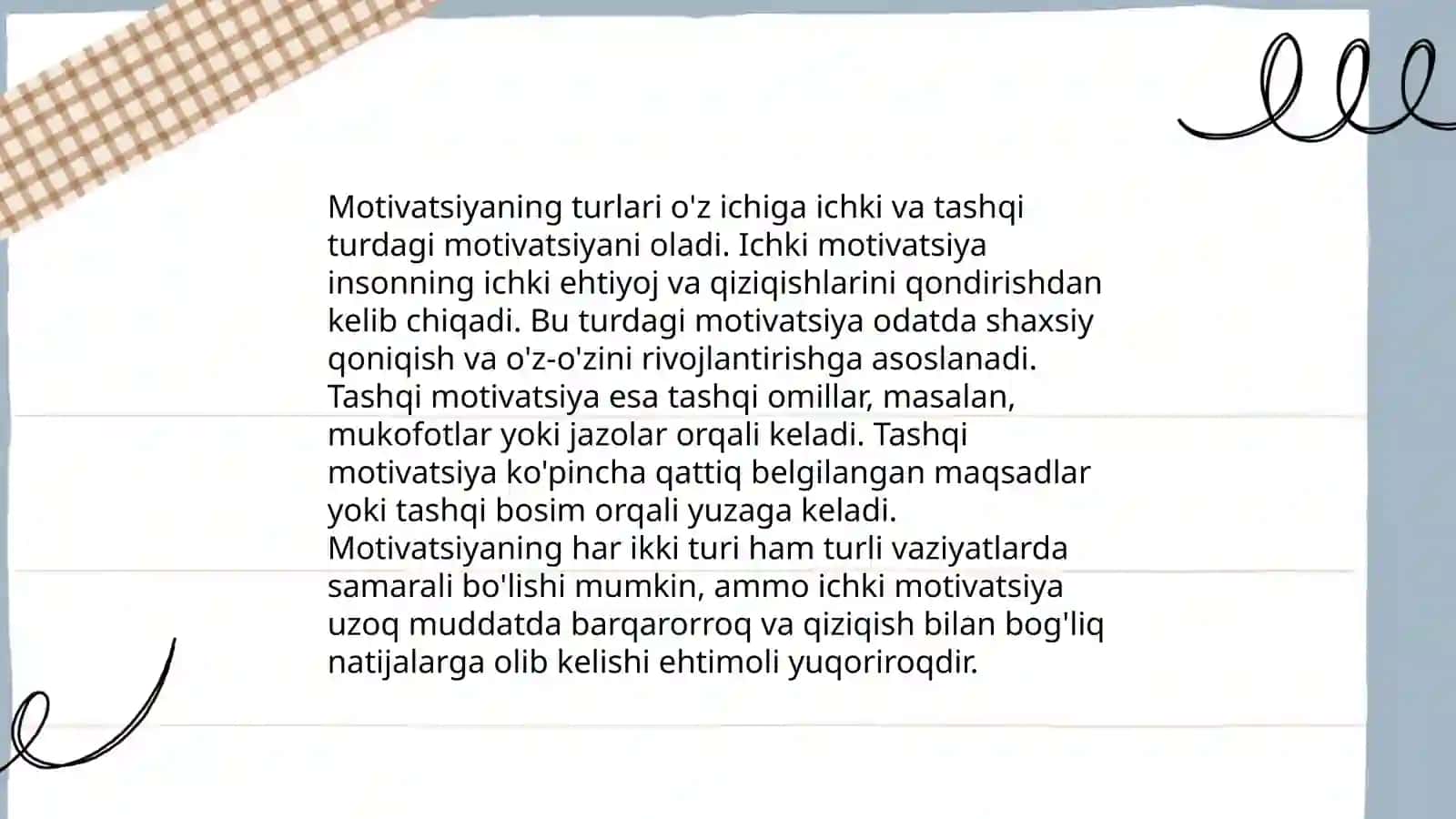 Bolaning motivatsion sohasining psixodiagnostikasi 4