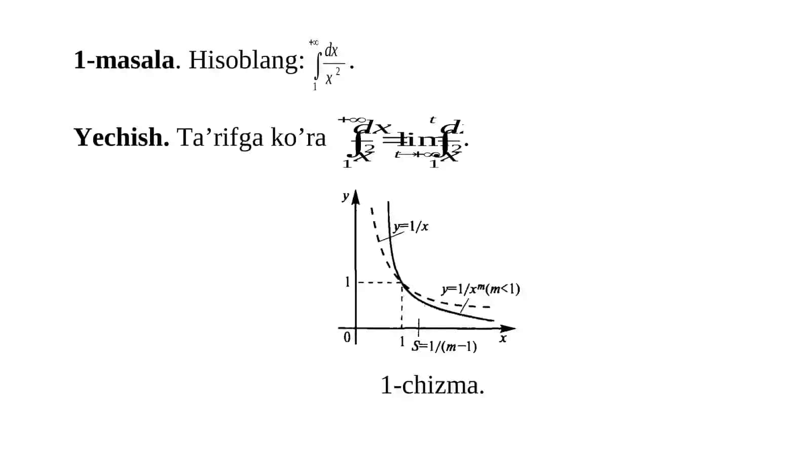 Xosmas integrallar 4
