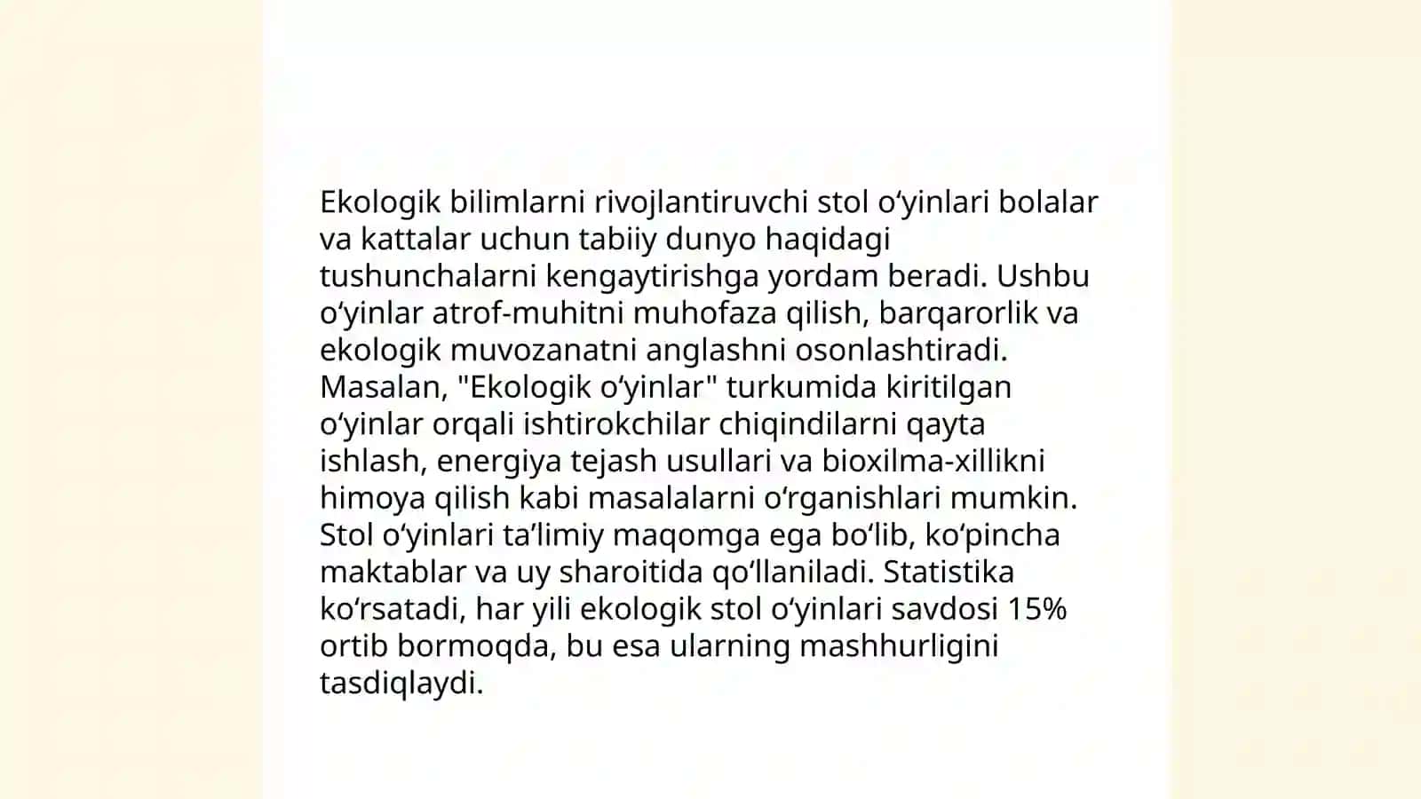 Maktabgacha yoshdagi bolalarni ekologik tarbiyalashda o'yin texnalogiyalar 4