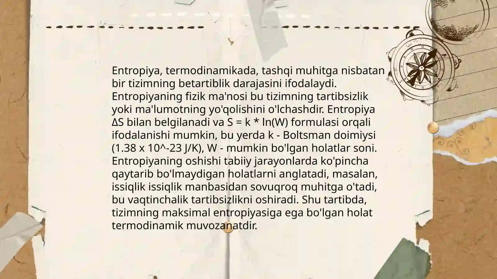 Entropiya va entalpiya 4