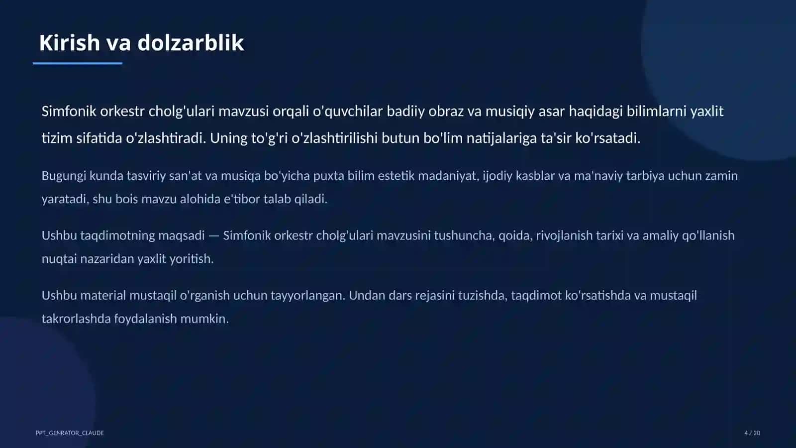 Simfonik orkestr cholg'ulari (5-sinf) 4