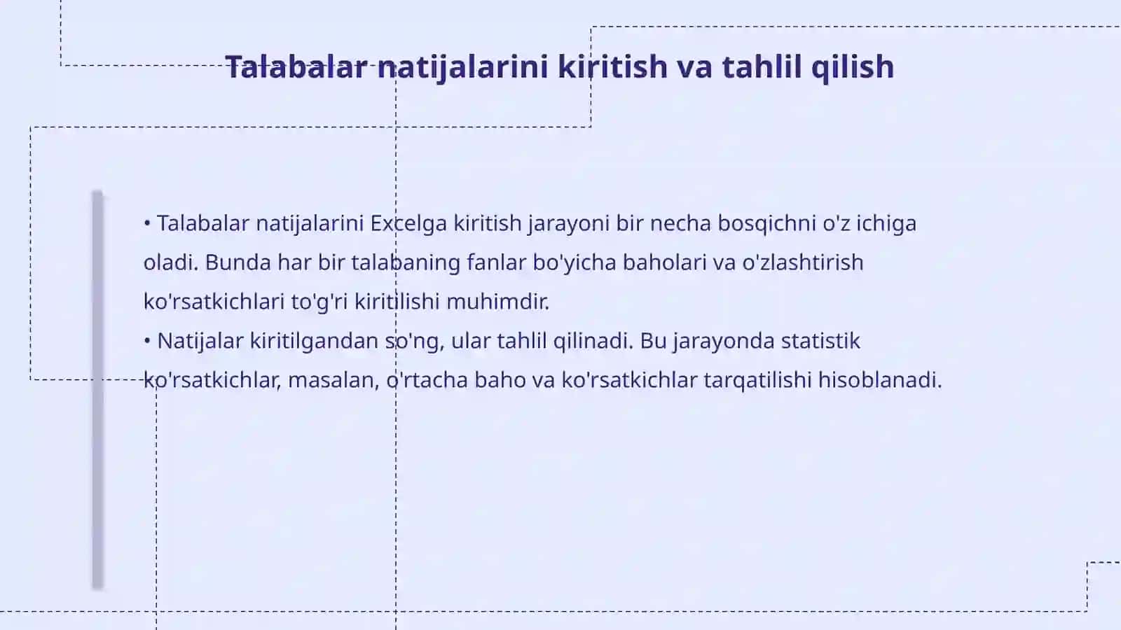 Excel dasturida hisobot tayyorlash 4