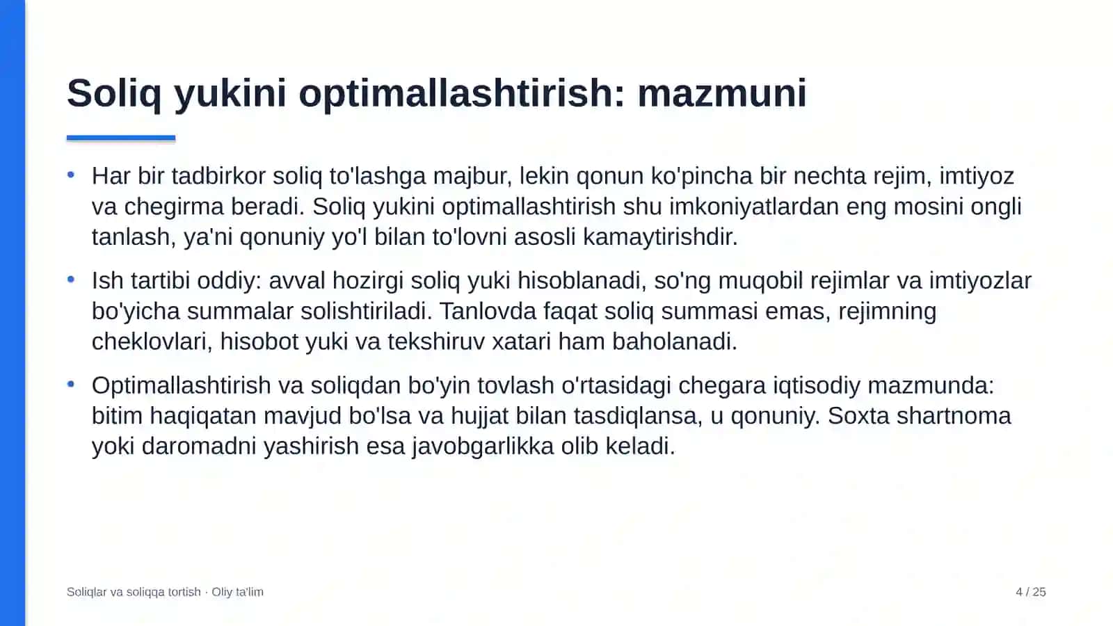 Import faoliyatida soliq yukini optimallashtirish 4
