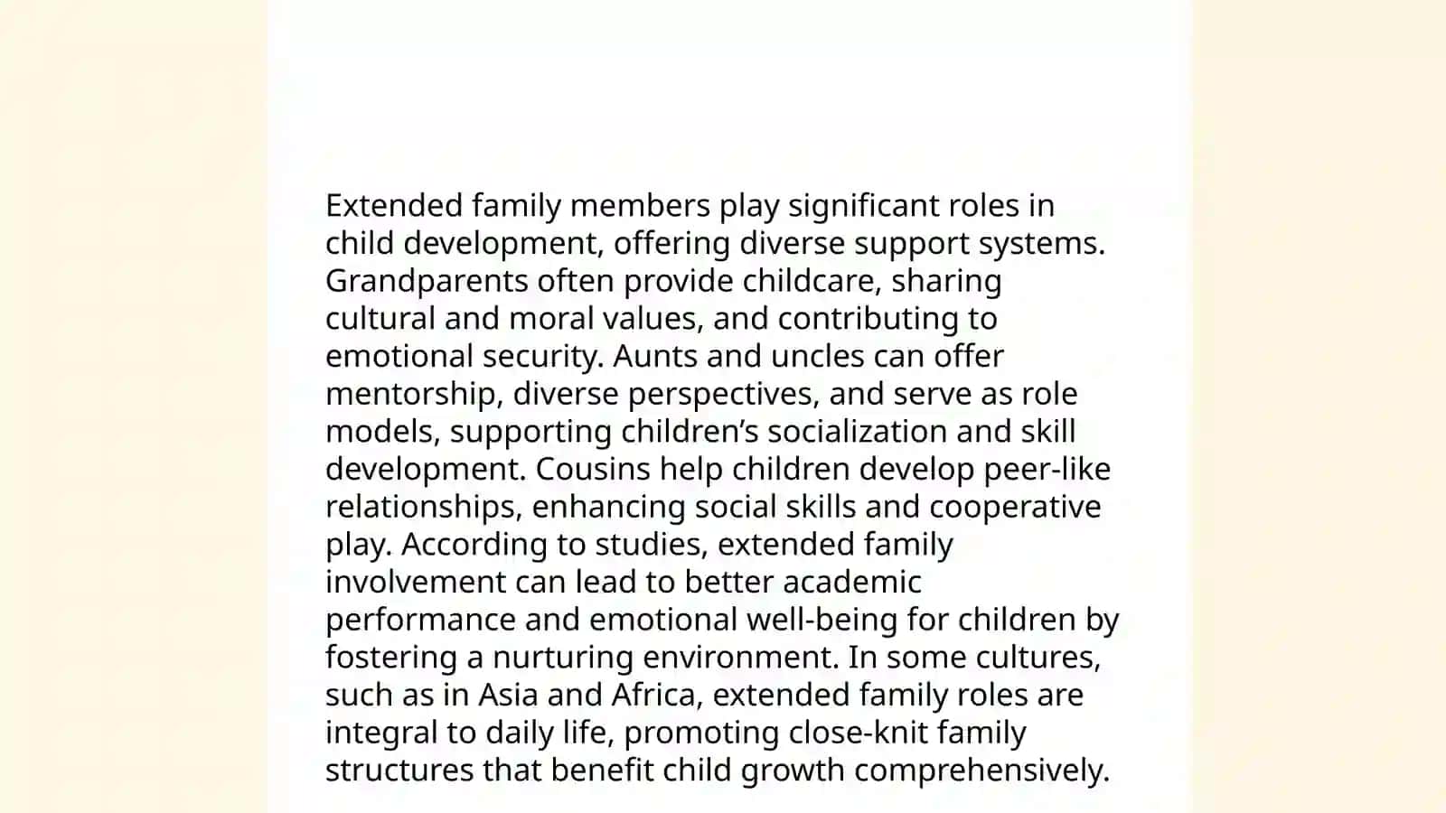 Communal Child Rearing Practices 4