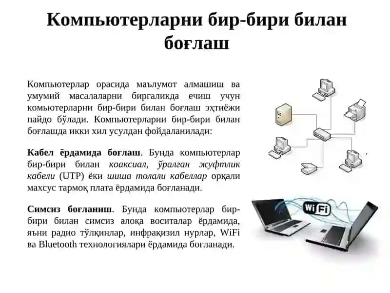 Компьютер тармоқлари, Интернет ва электрон почта технологиялари 4