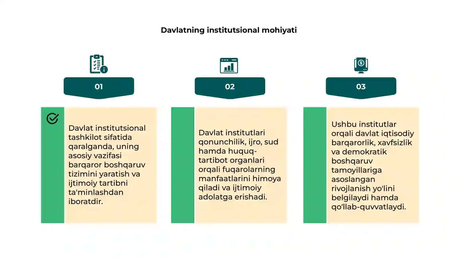 Davlat institutsional tashkilot sifatida 4